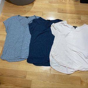 Three banana republic soft tees